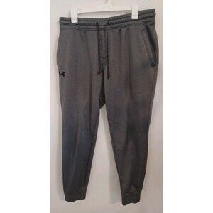 Under Armour Mens XLT Track Sweatpants Loose Fit Gray Joggers Coldgear Storm Gym